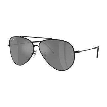Ray-Ban RBR0101S 002/GS 59 Siyah Aviator Reverse Unisex Güneş Gözlüğü