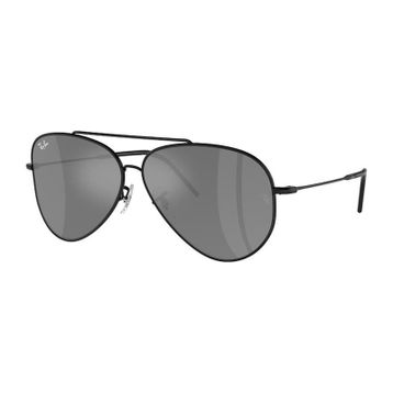 Ray-Ban RBR0101S 002/GS 59 Siyah Aviator Reverse Unisex Güneş Gözlüğü