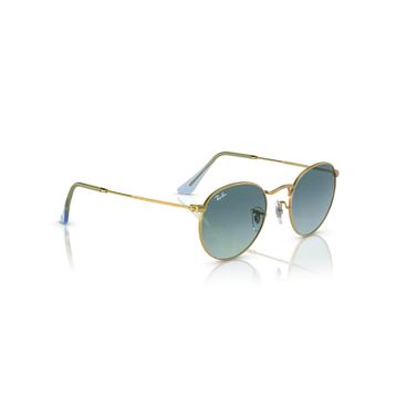 Ray-Ban Round Metal RB 3447 001/3M 47 Gold/Blue Unisex Güneş Gözlüğü