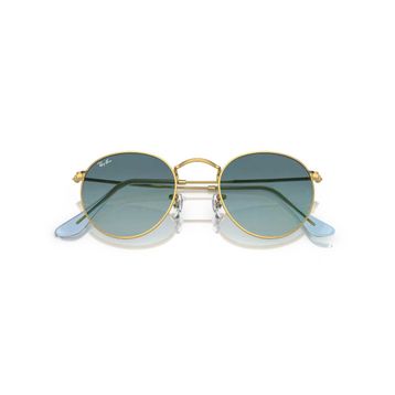 Ray-Ban Round Metal RB 3447 001/3M 47 Gold/Blue Unisex Güneş Gözlüğü