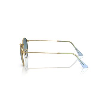 Ray-Ban Round Metal RB 3447 001/3M 53 Gold/Blue Unisex Güneş Gözlüğü