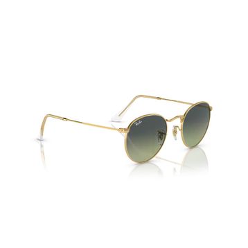 Ray-Ban Round Metal RB 3447 001/BH 47 Arista Gold-Green Vintage Unisex Güneş Gözlüğü