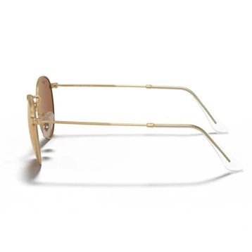 Ray-Ban Round Metal RB 3447 112/Z2 53 Gold-Brown/Pink Aynalı Unisex Güneş Gözlüğü
