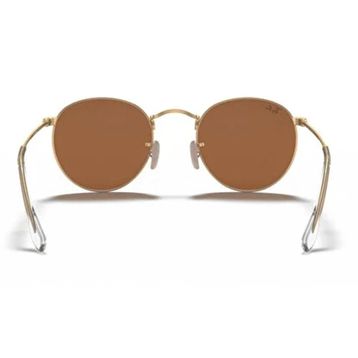 Ray-Ban Round Metal RB 3447 112/Z2 53 Gold-Brown/Pink Aynalı Unisex Güneş Gözlüğü