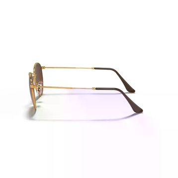 Ray-Ban Round Metal RB 3447 9001A5 50 Bronze-Pink/Brown Unisex Güneş Gözlüğü