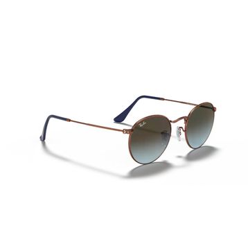 Ray-Ban Round Metal RB 3447 900396 50 Bronze-Blue/Brown Unisex Güneş Gözlüğü