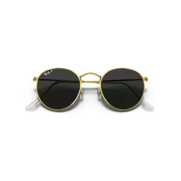 Ray-Ban Round Metal RB 3447 919648 50 Gold/Black Polarize Unisex Güneş Gözlüğü