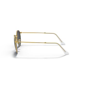 Ray-Ban Round Metal RB 3447 919648 53 Gold/Black Polarize Unisex Güneş Gözlüğü