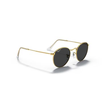 Ray-Ban Round Metal RB 3447 919648 53 Gold/Black Polarize Unisex Güneş Gözlüğü