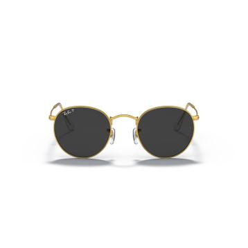 Ray-Ban Round Metal RB 3447 919648 53 Gold/Black Polarize Unisex Güneş Gözlüğü