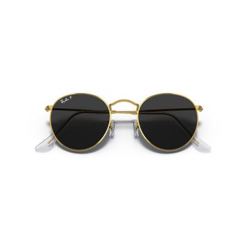 Ray-Ban Round Metal RB 3447 919648 53 Gold/Black Polarize Unisex Güneş Gözlüğü