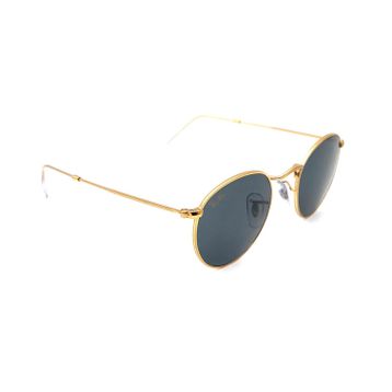 Ray-Ban Round Metal RB 3447 9196R5 53 Gold-Blue Unisex Güneş Gözlüğü