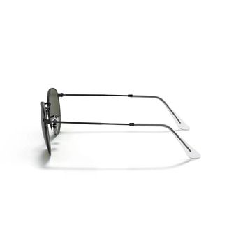 Ray-Ban Round Metal RB 3447 919931 47 Black-Green Unisex Güneş Gözlüğü