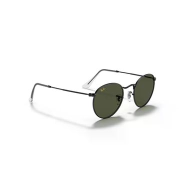 Ray-Ban Round Metal RB 3447 919931 47 Black-Green Unisex Güneş Gözlüğü