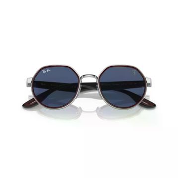 Ray-Ban Scuderia Ferrari RB 3703M F07780 51 Silver-Dark Blue Unisex Güneş Gözlüğü