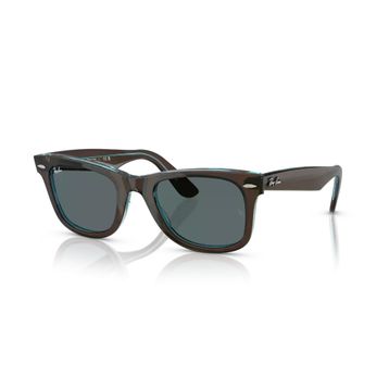 Ray-Ban Wayfarer RB 2140 1446R5 50 Şeffaf Mavi-Kahverengi Güneş Gözlüğü