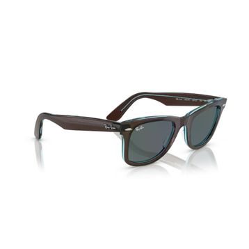 Ray-Ban Wayfarer RB 2140 1446R5 50 Şeffaf Mavi-Kahverengi Güneş Gözlüğü