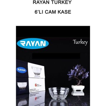 Rayan RT-RYL-HMR10758 Turkey 6'lı Cam Kase