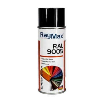 Raymax RAL 9005 Siyah Mat 400 ml Sprey Boya