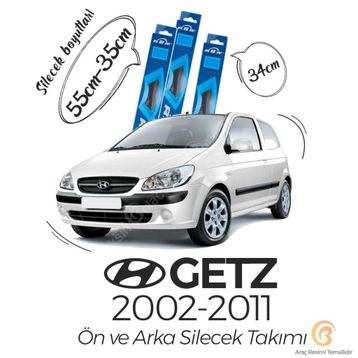 RBW 2002-2009 Hyundai Getz Ön Arka Silecek Seti