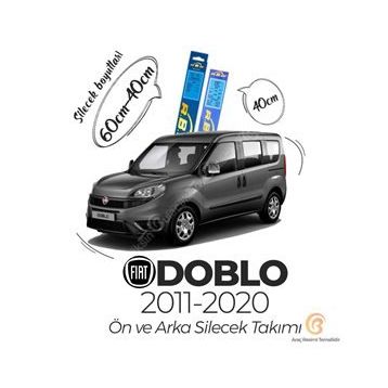 RBW 2011-2021 Fiat Doblo Ön Arka Silecek Seti