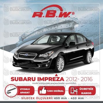RBW 2012-2016 Subaru İmpreza Muz Silecek Takımı