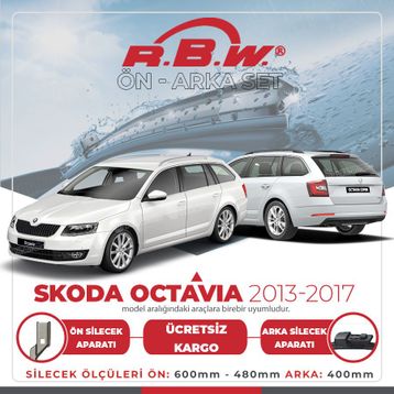 RBW 2013-2017 Skoda Octavia Ön ve Arka Silecek Seti