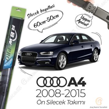 RBW Audi A4 Muz B8 2008-2015 Pro Silecek Takımı