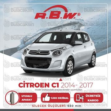 RBW Citroen C1 Muz 2014-2017 Silecek Takımı