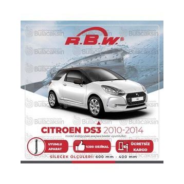 RBW Citroen DS3 Muz 2010-2014 Silecek Takımı