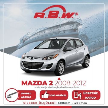 RBW Mazda 2 2008-2012 Ön Muz Silecek Takımı