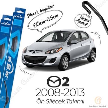 RBW Mazda 2 2008-2012 Ön Muz Silecek Takımı