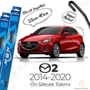 RBW Mazda 2 Muz 2014-2020 Silecek Takımı