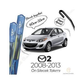 RBW Mazda 2 Ön 2008-2013 Hibrit Silecek Takımı