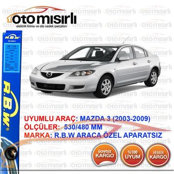 RBW Mazda 3 2003-2009 Muz Silecek Takımı
