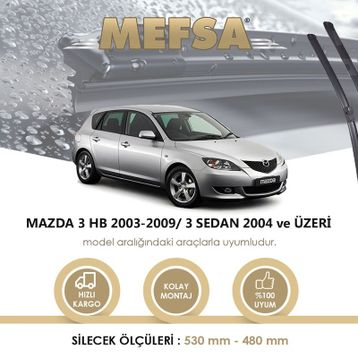 RBW Mazda 3 2003-2009 Muz Silecek Takımı