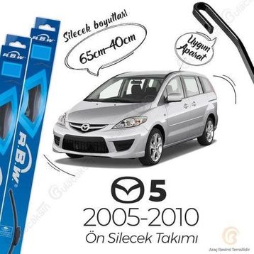 RBW Mazda 5 2005-2010 Muz Silecek Takımı
