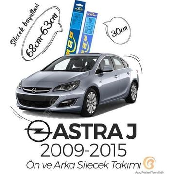 RBW Opel Astra J 2009-2015 Uyumlu Ön ve Arka Silecek Seti