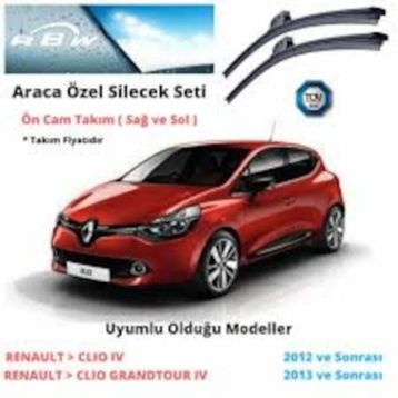 RBW Renault Clio 4 2012-2017 Ön Muz Silecek Takımı
