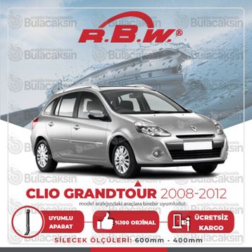 RBW Renault Clio Grandtour 2008-2012 Ön Muz Silecek Takımı