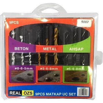 Real Özs ÖZS-9007 9 Parça Matkap Ucu Seti