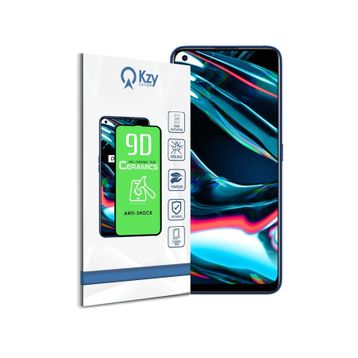 Realme 7 Pro ile Uyumlu Tam Kaplayan Seramik Nano Esnek Ekran Koruyucu Cam