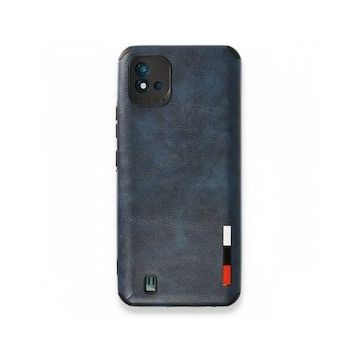 Realme C11 2021 Loop Deri Silikon Lacivert Kılıf