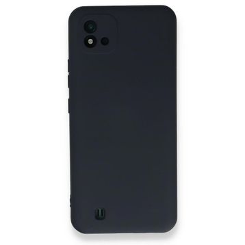Realme C11 2021 Nano İçi Kadife Silikon Lacivert Kılıf