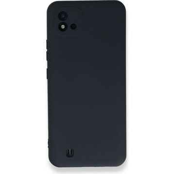 Realme C11 2021 Nano İçi Kadife Silikon Lacivert Kılıf