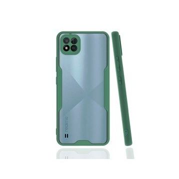 Realme C11 2021 Platin Silikon Yeşil Kılıf