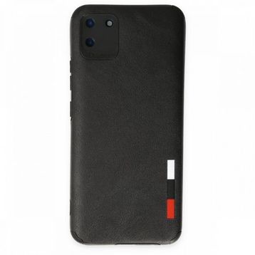 Realme C11 Loop Deri Silikon Siyah Kılıf