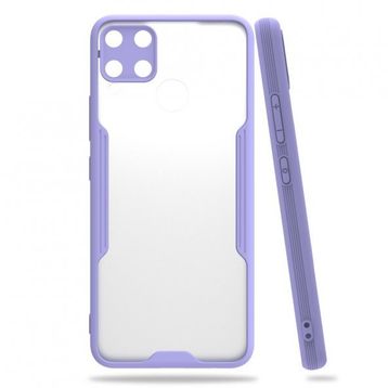 Realme C15 Platin Silikon Lila Kılıf