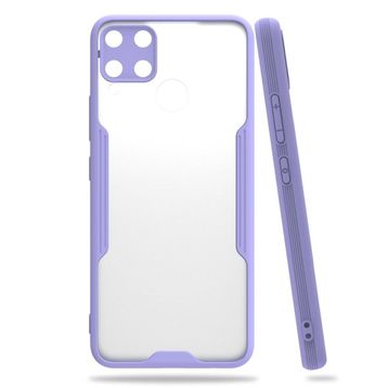 Realme C15 Platin Silikon Lila Kılıf