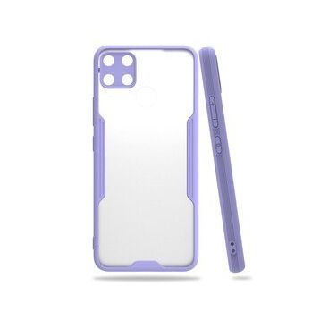 Realme C15 Platin Silikon Lila Kılıf